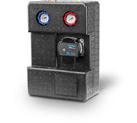 Riberger Groupe de pompes GPO DN25 I avec pompe UPM3S Auto 25-60 I Pompe haute efficacité PWM I Distributeur de circuit de chauffage prémonté I Robinet 2 voies avec thermomètre I Valves à bille