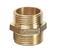 Ribimex Raccord double mamelon en laiton M/M 1" 26x34