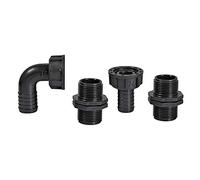 Ribiland 01552 - Raccord pour Pompe 1" - Lot de 4 - Noir