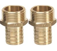 Ribiland 02269 - Raccord Laiton Droit Cannelé - Diamètre 19 mm (Lot de 2)