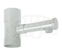 Récupérateur d'eau - ribimex - Modèle PVC - Ø 80 mm - 2 parties - Robinet d'arrêt