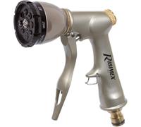 Ribiland 07363-Pistolet d'Arrosage Multifonction-En Laiton-8 Types de Jets-Beige