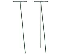 Ribiland Étendoir à linge d'extérieur PRIEL – Poteaux 2,10 m – Vert G