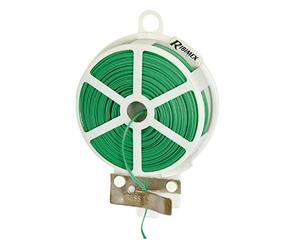 Ribiland - Lien fil acier plastifié à plat, D. 0,4 mm, long 50 m, dévidoir + découpage - PRLIENFD0450 - Ribiland