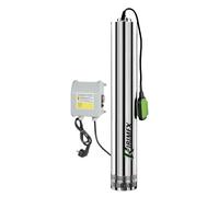 Pompe immergée inox11000w, 65m avec tableau élec et flotteur