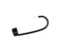 Ribiland - prbcrx6 Lot de 6 Crochets pour câble élastique, diamètre 8 mm, Noir