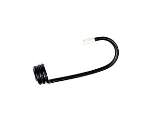 Ribiland - prbcrx6 Lot de 6 Crochets pour câble élastique, diamètre 8 mm, Noir