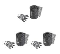 Ribiland PRGG Filet de vidange avec crochets de fixation Noir (Lot de 3)