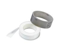 Ribiland PRREX2/B Lot de 2 bobines de Ruban étamé, 12 m x 12 mm, Blanc/Noir, 0,123 x 0,123 x 0,123 cm