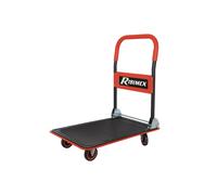 Ribimex Chariot de transport 4 roues 200 kg manche pliant