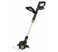 RIBIMEX Coupe-Bordure à Lames à Batterie, Noir et Vert, 20V, Diamètre de Coupe 260 mm, Manche Télescopique 86-116 cm