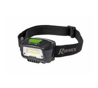 Ribimex Lampe frontale rechargeable USB, Leds 5w COB + Led rouge, 350 Lumen