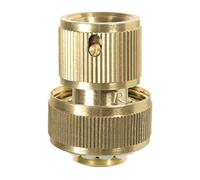 Ribimex PRA/RLB.4218 Raccord rapide Aquastop en laiton 19 mm, or, 3/4"