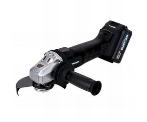 Ribimex PRBAT20/M125PRO Meuleuse d'angle à batterie 20 V-4 Ah 115/125 mm RBAT20, gris et noir, 125