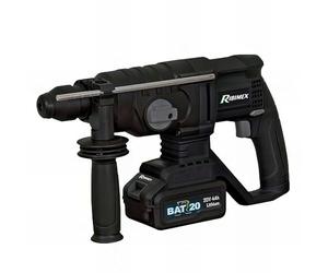 Ribimex PRBAT20/PERFPRO Marteau perforateur SDS 20 V-4.0 Ah-RBAT20, gris et noir