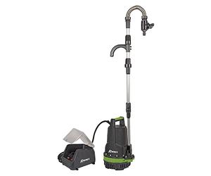 RIBIMEX - PRBAT20/PVFSB - Pompe submersible et pour fûts 2 en 1 - RBAT20 - Sans batterie ni chargeur