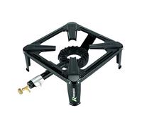 Ribimex Réchaud gaz 4 Pieds Acier, brûleur Fonte 8000 Watt