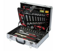 Ribimex Mallette d'outillage PRKOUT149VA Aluminium 149 pièces Double compartiment