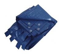 ribitech bâche de protection pour piscines rectangulaires 6 x 10m bleue