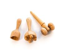 Ribnican Premium Kit de massage du visage 3 pièces avec rouleau, drainage lymphatique et masseurs en bois - Kit complet de soin de la peau et de sculpture du visage pour la relaxation et le