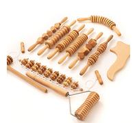 Ribničan SINCE 1492 Professional Maderotherapy Kit - 11 Piece Solid Beech Wood Therapy Set - Lymphatic Drainage & Body Sculpting Tools - 3.8 kg - Made in EU