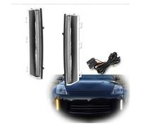RIBONI Latéral Clignotant Lampe Pour Nissan 350z 2006 2007 2008 2009 Blanc Et Ambre Switchback LED LCI Feux Diurnes Et Clignotant Avant Pare-chocs LED Feu Clignotants Auto