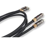 Ricable MR1 Magnus 2 x 1m - Câble Audio RCA Cinch stéréo High-End plaqué Or