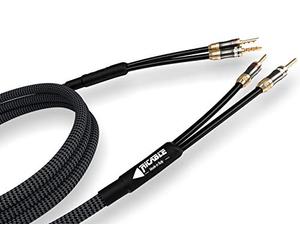 Ricable MS5 Magnus Speaker 2 x 5m Câble Haut-Parleur Blindé High-End pour Enceintes avec Bananes