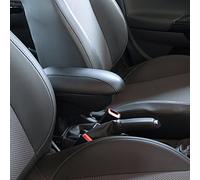 Ricambi auto Accoudoir central noir en simili cuir Panda Hybrid à partir de 2019 avec compartiment de rangement