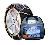 RICAMBYCAR Chaînes à neige 12 mm groupe 230 homologuées Italie EN 16662-1, montage rapide, chaînes de voiture adaptées aux pneus de suv et utilitaires