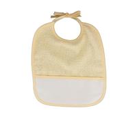 Ricami Bavoir à Broder Coloris Jaune avec Poche Taille 6 Mois 1 an