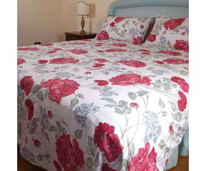 RICAMI FIORENTINI BALDI Housse de couette double face fantaisie/couleur unie avec taies d'oreiller Genève 100 % coton, également sur mesure. Blanc. Housse de couette 300 x 300 cm