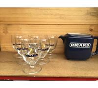 RICARD Lot de 6 Verre Ballon 17cl + 1 Carafe Neuf