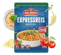 Ricardo Express Risotto Riz Risotto 8 x 250 g Préparation de riz Plats prêts à l'emploi Micro-ondes / Poêle à frire rapide et facile