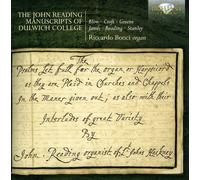 Riccardo Bonci - John Reading Manuscripts of Dulwich College [New CD]