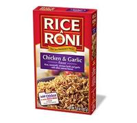 Rice A Roni Lot de 6 boîtes de riz aromatisé au poulet et à l'ail 150 ml