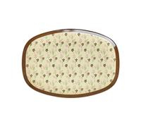 Rice - Assiette en mélamine - Mer de fleurs - Vaisselle pour enfants - Vaisselle en mélamine - Vaisselle pour enfants - Camping - BBQ - Pique-nique - Incassable - Sans BPA - Réutilisable - 30 x 22 cm