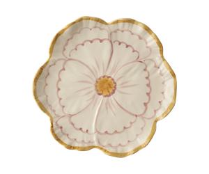 RICE Assiette Rice Flower Ø19.5 cm Yellow border