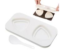 Rice Ball Mold - 3-way Sushi Making Rice Press Mold Triangle Square Round