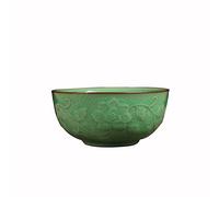 Rice Chinois 13 sur la Vaisselle craquelière enragée de la Porcelaine de Pivoine gravée (1, Crack Vert de l'armée)