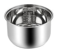 Rice Cuisineur en acier inoxydable Pot intérieur 5L Remplacement de la cuiseuse rizière antiadhésive avec échelle pour bouillir, vapeur et en bouillie de cuisson en acier inoxydable pot en inox