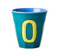 RICE DK Medium Tasse en mélamine bicolore avec lettre O