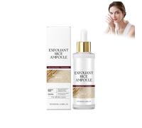 Rice Exfoliant hydratant de riz blanc, 100 ml d'ampoule de riz blanc, lotion exfoliante pour les cellules mortes du visage et du corps, solution exfoliante en riz blanc, minimiseur des pores