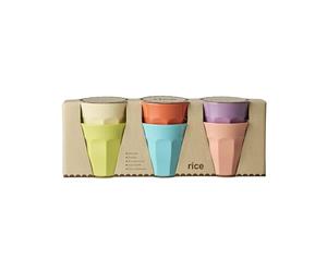 Rice Gloriously Gifted Lot de 6 gobelets de camping en mélamine sans BPA Multicolore 250 ml