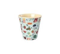 Rice Gobelet en mélamine pour enfant - Bleu - Design ABC - Sans BPA