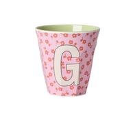 Rice Gobelet en mélamine pour enfant - Taille moyenne - Lettre G
