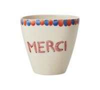 Rice Gobelet ovale en céramique, blanc crème, 0,3 l | Peint à la main