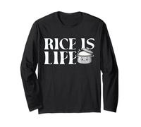 Rice is Life Aliments philippins drôle Pinoy Love Rice Philippines Manche Longue