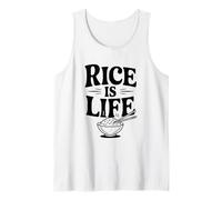 Rice is Life Funny Foodie pour Les Amateurs de Nourriture Débardeur