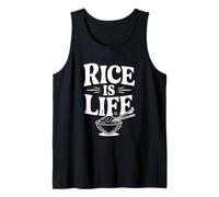 Rice is Life Funny Foodie pour Les Amateurs de Nourriture Débardeur